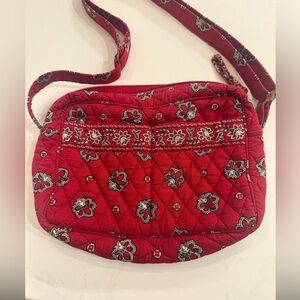 Vera Bradley Retired Red Bandana Crossbody Purse Shoulder Bag